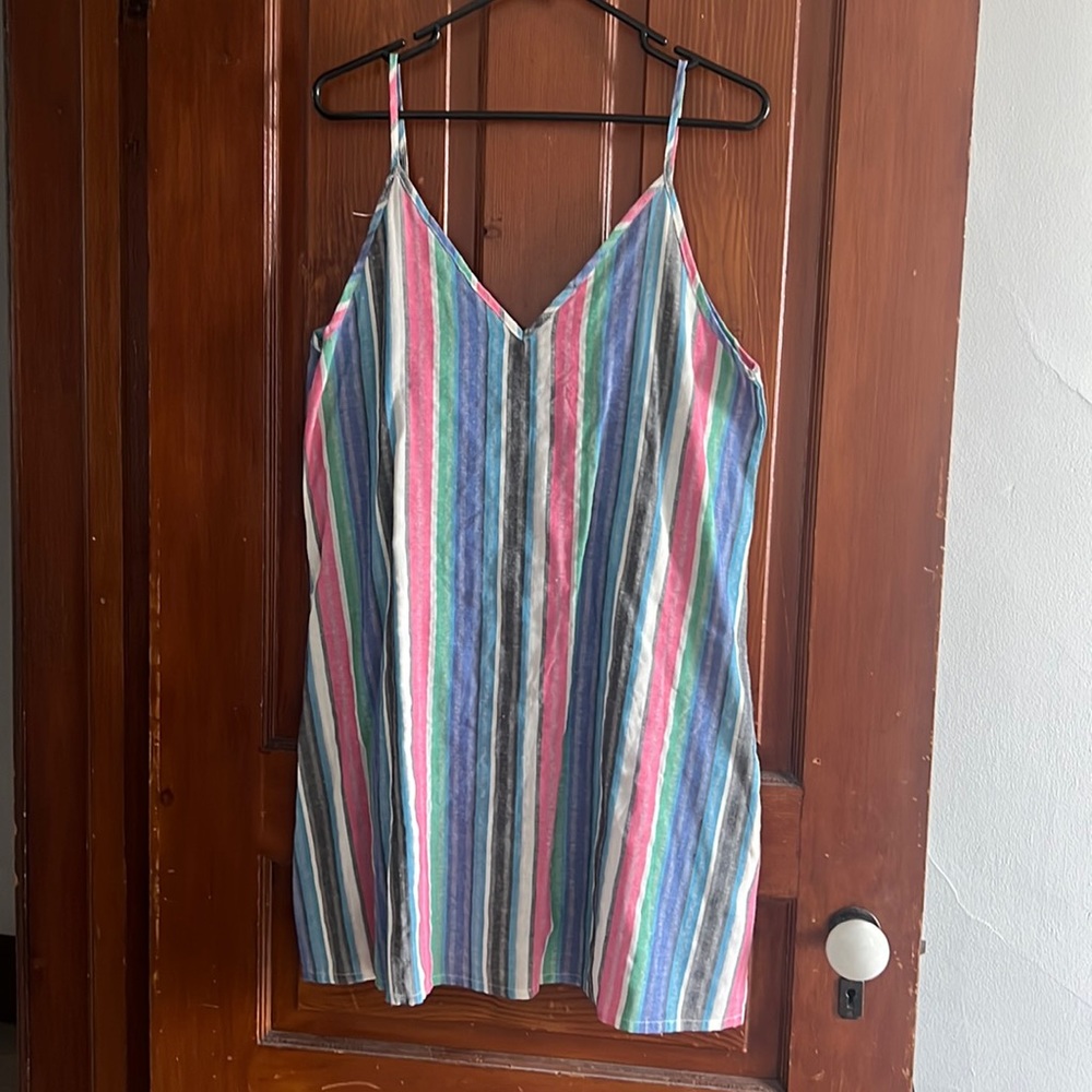 Striped slip dress